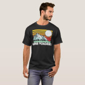 Lassen Sie vulkanischen Nationalpark Berge Sun Ret T-Shirt (Vorne ganz)