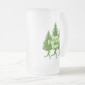 Lassen Sie Waldlauf laufen Mattglas Bierglas (VorderseiteRechts)