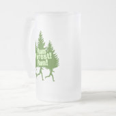 Lassen Sie Waldlauf laufen Mattglas Bierglas (Vorderseite Links)