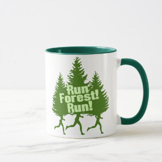Lassen Sie Waldlauf laufen Tasse