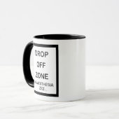 LASSEN SIE WEG ZONE FALLEN TASSE (Vorderseite Links)