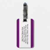 LASSEN Sie Weiß laufen Gepäckanhänger (Rückseite vertikal)