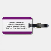 LASSEN Sie Weiß laufen Gepäckanhänger (Rückseite horizontal)