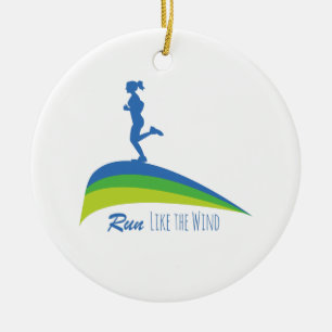 Lassen Sie Wind laufen Keramikornament