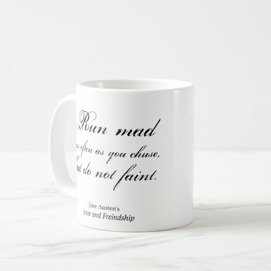 Lassen Sie wütendes laufen Kaffeetasse (Vorderseite Links)