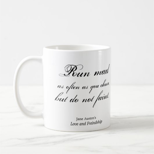 Lassen Sie wütendes laufen Kaffeetasse (Links)