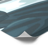 Lassen Volcanal National Park Reiseplakat Poster (Ecke)