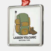 Lassen-Volcanal-Nationalpark-Rucksack Ornament Aus Metall (Links)