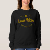 Lassen Volcanic National Park Classic Script Style Sweatshirt (Vorderseite)
