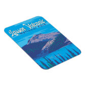 Lassen-Volcanic National Park Illustration Travel Magnet (Rechte Seite)