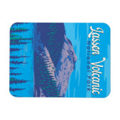 Lassen-Volcanic National Park Illustration Travel Magnet (Horizontal)