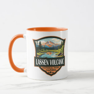 Lassen-Volcanic National Park Illustration Travel Tasse