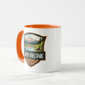 Lassen-Volcanic National Park Illustration Travel Tasse (Vorderseite Links)