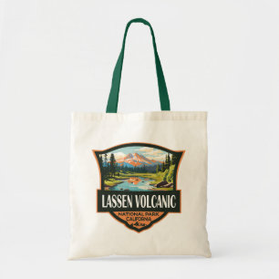 Lassen-Volcanic National Park Illustration Travel Tragetasche