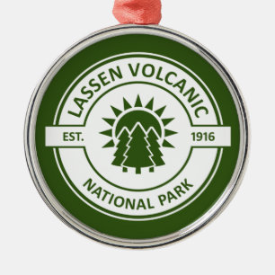 Lassen Volcanic National Park Sun Trees Ornament Aus Metall