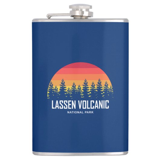 Lassen-Volcanic-Nationalpark Flachmann (Vorderseite)