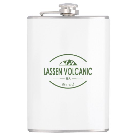 Lassen-Volcanic-Nationalpark Flachmann (Vorderseite)