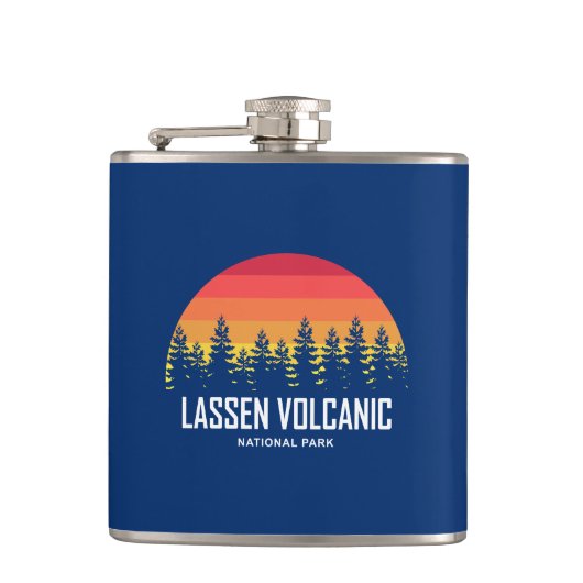 Lassen-Volcanic-Nationalpark Flachmann (Vorderseite)