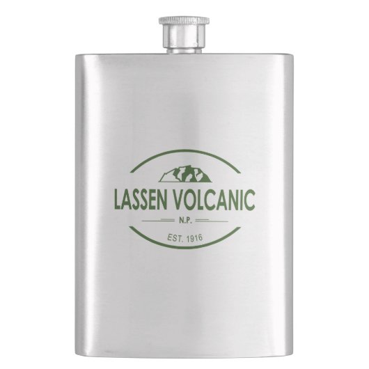 Lassen-Volcanic-Nationalpark Flachmann (Vorderseite)