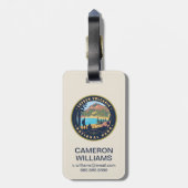 Lassen-Volcanic-Nationalpark Gepäckanhänger (Rückseite vertikal)