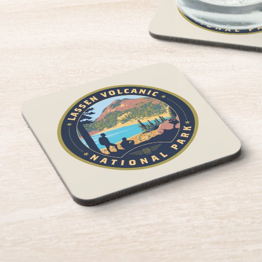 Lassen-Volcanic-Nationalpark Getränkeuntersetzer (Linke Seite)