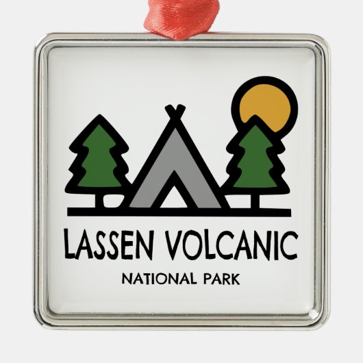 Lassen-Volcanic-Nationalpark Ornament Aus Metall (Vorne)