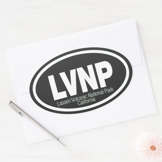 Lassen-Volcanic-Nationalpark Ovaler Aufkleber (Umschlag)