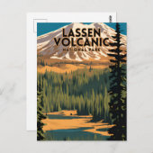 Lassen-Volcanic-Nationalpark Postkarte (Vorne/Hinten)