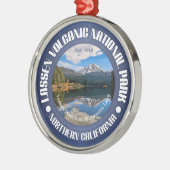 Lassen-Volcanic-Nationalpark Silbernes Ornament (Links)