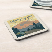 Lassen-Volcanic-Nationalpark | Straßenfahrt Getränkeuntersetzer (Linke Seite)