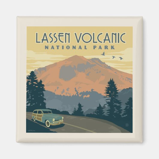 Lassen-Volcanic-Nationalpark | Straßenfahrt Magnet (Vorne)