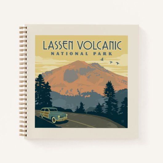 Lassen-Volcanic-Nationalpark | Straßenfahrt Notizblock (Vorderseite)