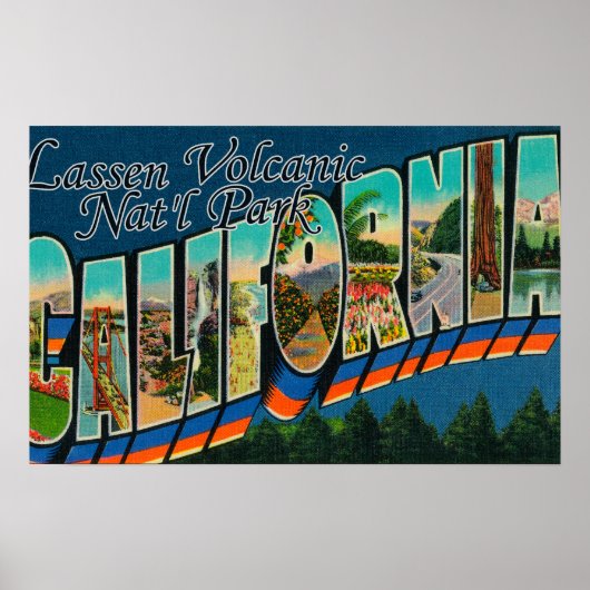 Lassen Volcanic Nat'l Park, CA Poster (Vorne)