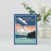 Lassen Volcano California Postkarte (Stehend Vorderseite)