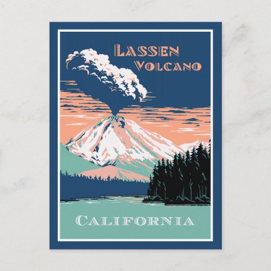 Lassen Volcano California Postkarte (Vorderseite)