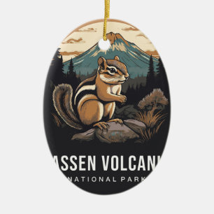 Lassen-Volcano-Nationalpark-Schmuck Keramik Ornament