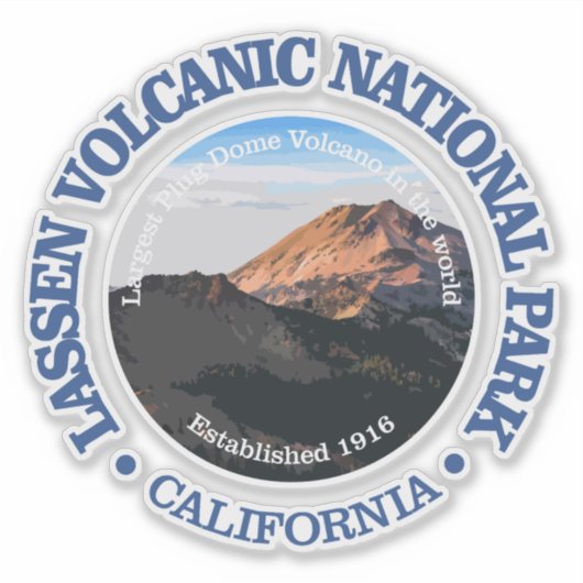 Lassen vulkanisch (NP2) Aufkleber (Vorderseite)