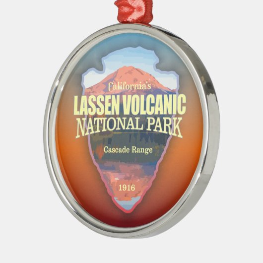 Lassen vulkanisch (Pfeilspitzen) Ornament Aus Metall (Links)