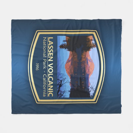 Lassen vulkanischen NP (PF1) Fleecedecke (Vorderseite (Horizontal))