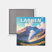 Lassen Vulkanischer Nationalpark California Magnet (Vorderseite/Rückseite)