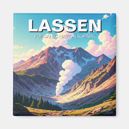 Lassen Vulkanischer Nationalpark California Magnet (Vorne)