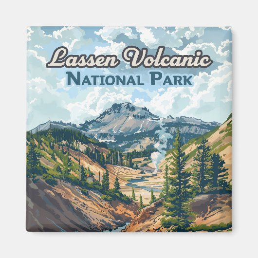 Lassen Vulkanischer Nationalpark California Magnet (Vorne)