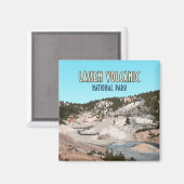 Lassen Vulkanischer Nationalpark California Magnet (Vorderseite/Rückseite)