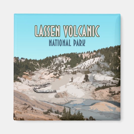 Lassen Vulkanischer Nationalpark California Magnet (Vorne)