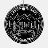 Lassen Vulkanischer Nationalpark California Monoli Keramik Ornament (Hinten)