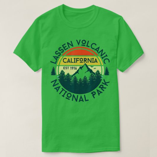 Lassen Vulkanischer Nationalpark California Nature T-Shirt (Design vorne)