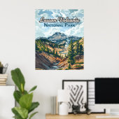 Lassen Vulkanischer Nationalpark California Poster (Heimbüro)