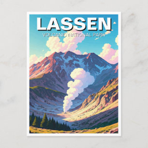 Lassen Vulkanischer Nationalpark California Postkarte