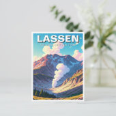 Lassen Vulkanischer Nationalpark California Postkarte (Stehend Vorderseite)