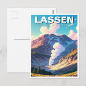 Lassen Vulkanischer Nationalpark California Postkarte (Vorne/Hinten)